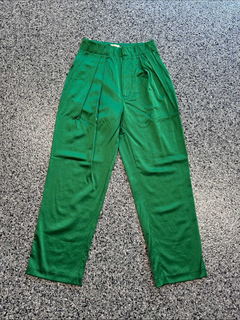 Scotch and soda Green Pleated Dress Pants